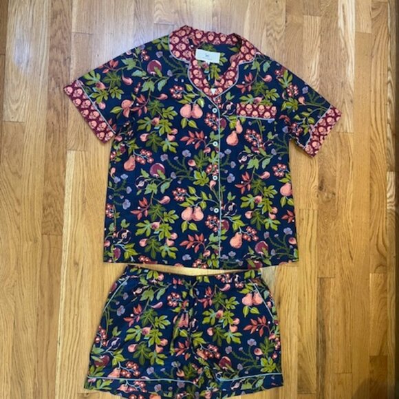 Printfresh Pomme & Poire Short PJ Set Medium NWT - Picture 6 of 12